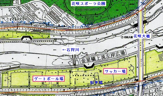 金星橋上流左岸広場