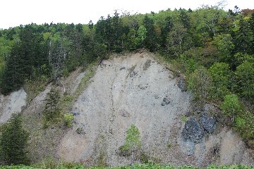 蛇紋岩崩壊地