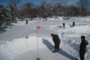 常磐公園雪上パークゴルフ場