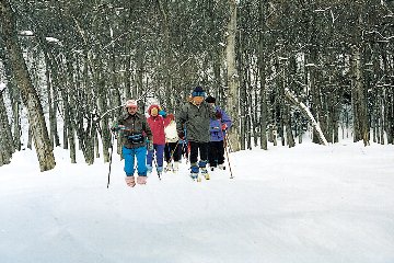 神楽岡公園歩くスキーコース