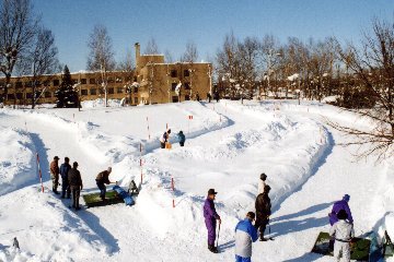 雪上パークゴルフ場