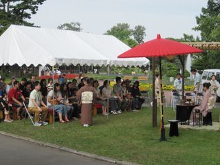 食べマルシェ呈茶のサービス