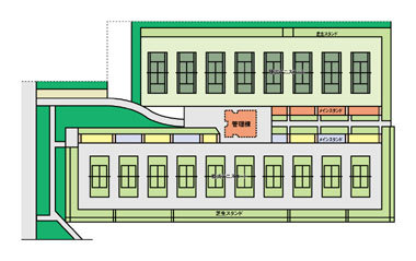 テニスコート平面図