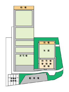 和弓・洋弓場平面図